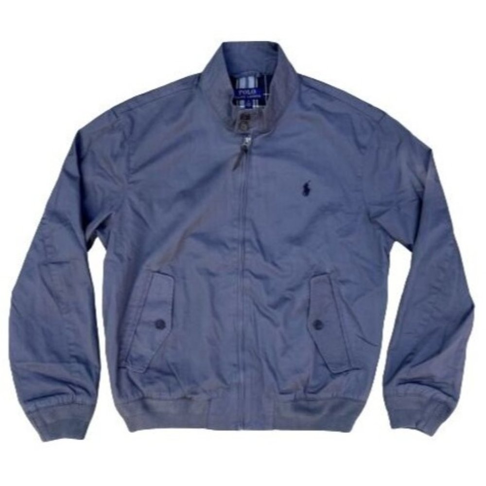 Polo Ralph Lauren Barracuda Plaid Lined Harrington Jacket Gray Mens Sz XL